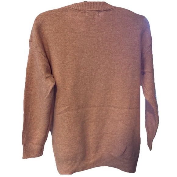 Women’s Boutique Large / XL Pink Teddy Bear Bow Sweater, Pearls, Gems, Bling NWT - Picture 3 of 10